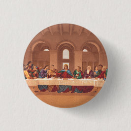 Chapa Redonda De 2,5 Cm Última Cena de Jesucristo