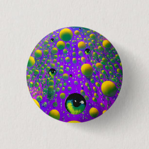 Chapa Redonda De 2,5 Cm Un Ojo - Ken Gage Surreal Art