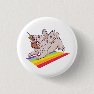Chapa Redonda De 2,5 Cm Un Pugicorn
