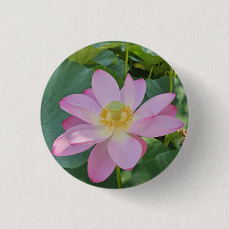 Chapa Redonda De 2,5 Cm Una flor de loto vibrante