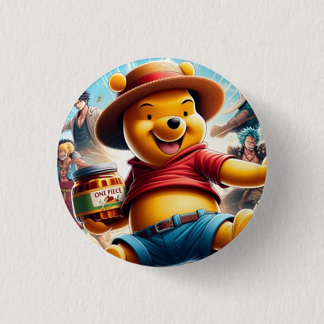 Chapa Redonda De 2,5 Cm Una pieza Winnie the Pooh 1 (Anverso)