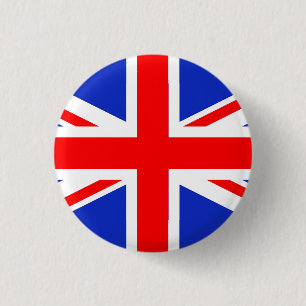 CHAPA REDONDA DE 2,5 CM "UNION JACK "