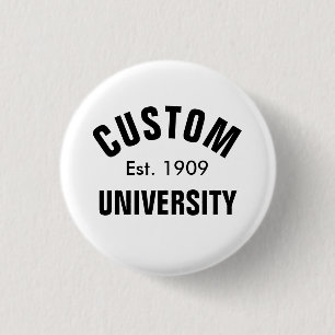 Chapa Redonda De 2,5 Cm Universidad Personalizada Est.