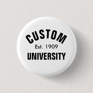 Chapa Redonda De 2,5 Cm Universidad Personalizada Est.