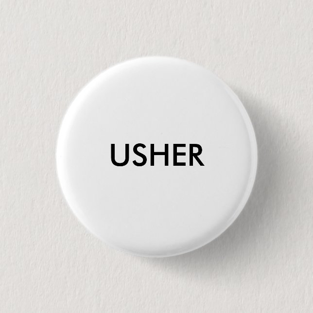 CHAPA REDONDA DE 2,5 CM USHER (Anverso)