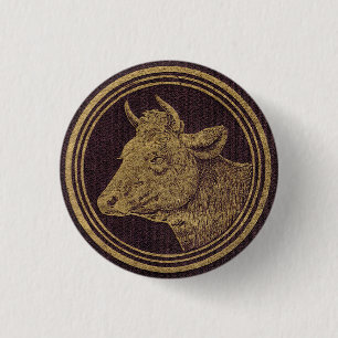 Chapa Redonda De 2,5 Cm Vaca lechera (vaca lechera)