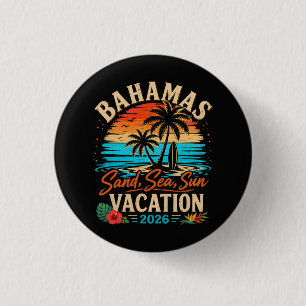 Chapa Redonda De 2,5 Cm Vacaciones en Bahamas Arena Mar Sol 2026