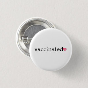 Chapa Redonda De 2,5 Cm Vaccinated Button
