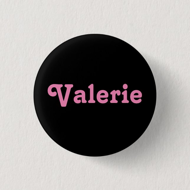 Chapa Redonda De 2,5 Cm Valerie Button (Anverso)