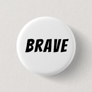 Chapa Redonda De 2,5 Cm Valiente Motivacional Inspirador