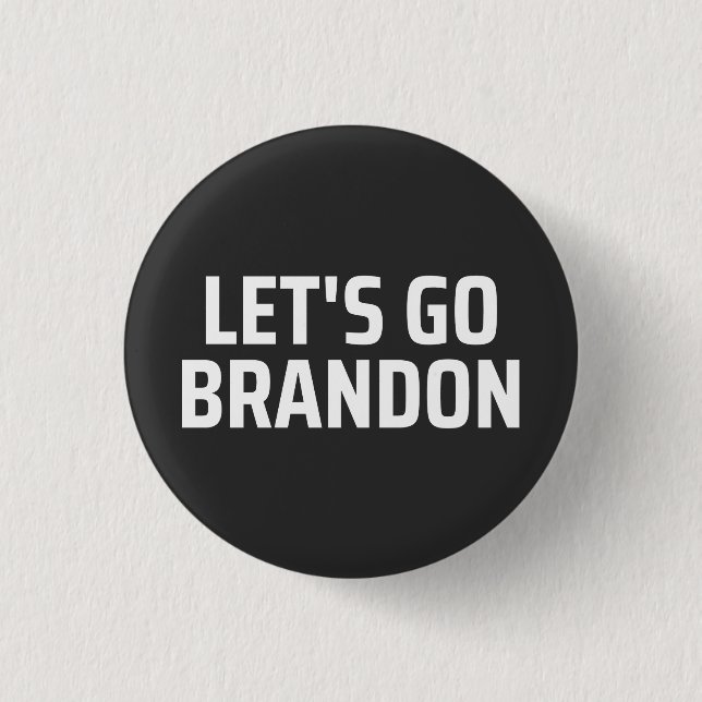 Chapa Redonda De 2,5 Cm vamos a brandon (Anverso)