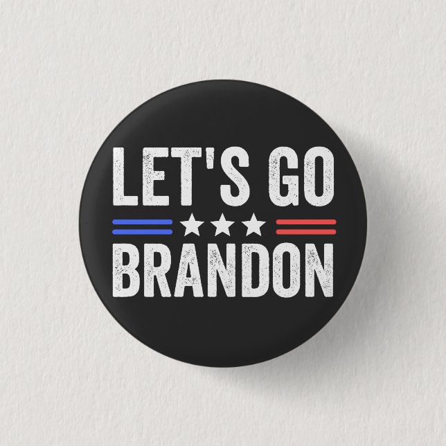 Chapa Redonda De 2,5 Cm Vamos Brandon (Anverso)