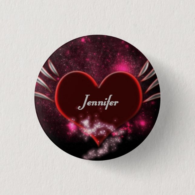 Chapa Redonda De 2,5 Cm Vampire_Heart_Jennifer (Anverso)