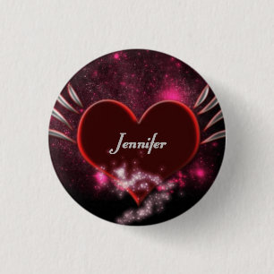 Chapa Redonda De 2,5 Cm Vampire_Heart_Jennifer