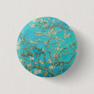 Chapa Redonda De 2,5 Cm Van Gogh Almond Blossoms