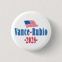 Chapa Redonda De 2,5 Cm Vance Rubio 2028 (bandera)