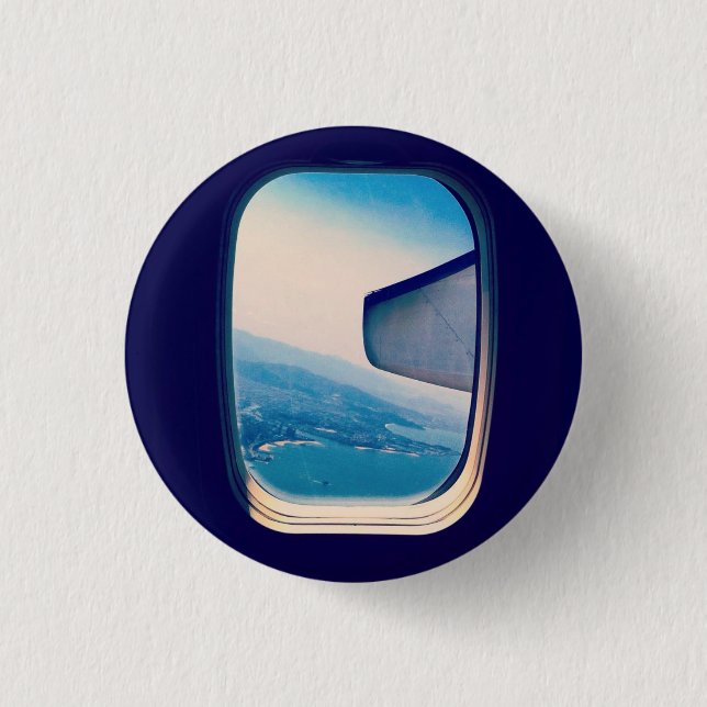 Chapa Redonda De 2,5 Cm Ventana Seat (Anverso)