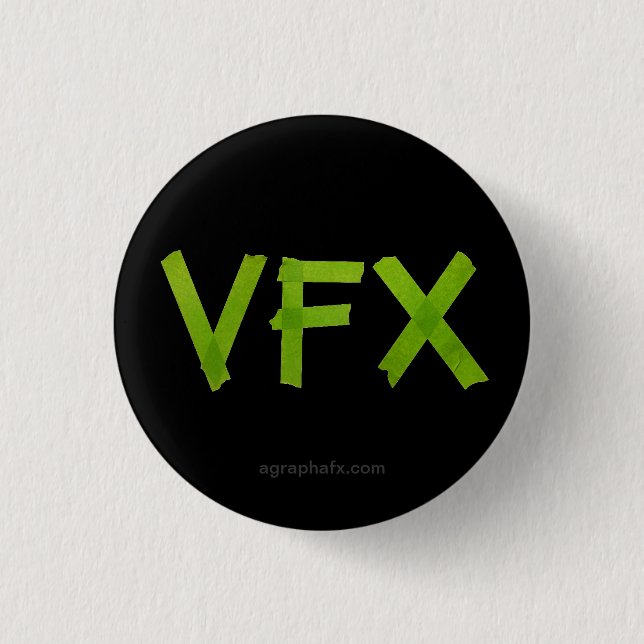 Chapa Redonda De 2,5 Cm Verde de VFX (Anverso)