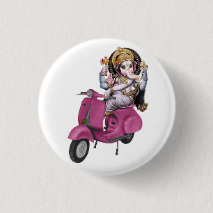 Chapa Redonda De 2,5 Cm Vespa II de Ganesh