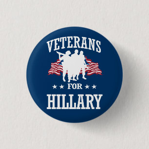 CHAPA REDONDA DE 2,5 CM VETERANOS PARA HILLARY