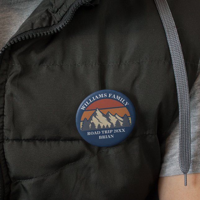 Chapa Redonda De 2,5 Cm Viaje familiar por carretera vacaciones Reunión Pe (Subido por el creador)