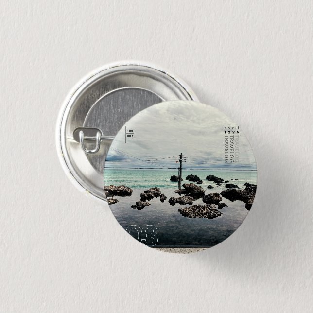 Chapa Redonda De 2,5 Cm viajero_3 (Anverso y reverso)