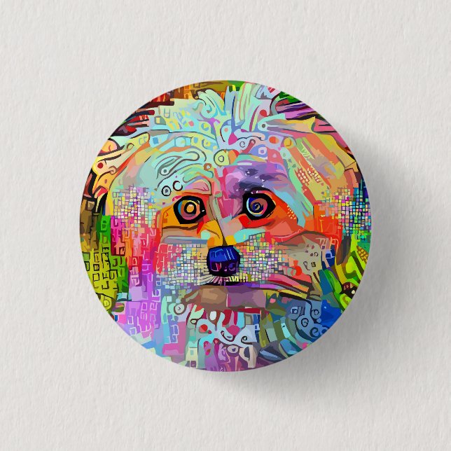 Chapa Redonda De 2,5 Cm Vibes de terreno (Anverso)