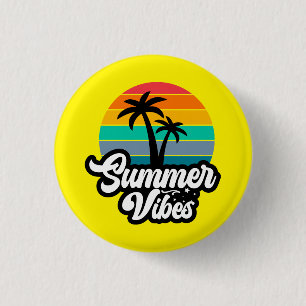 Chapa Redonda De 2,5 Cm Vibes de verano