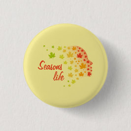 Chapa Redonda De 2,5 Cm Vida de las estaciones