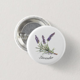 Chapa Redonda De 2,5 Cm Vida herbal: Lavanda, personalizable