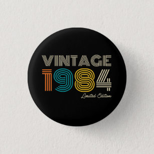 Chapa Redonda De 2,5 Cm Vintage 1984 40º cumpleaños