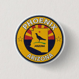 Chapa Redonda De 2,5 Cm Vintage Phoenix, Arizona gifts