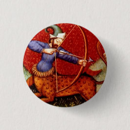 Chapa Redonda De 2,5 Cm Vintage Sagittarius