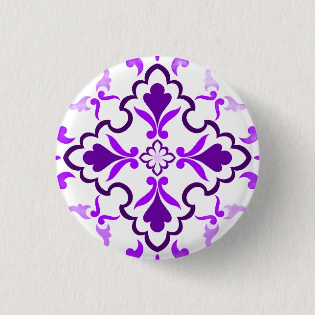 Chapa Redonda De 2,5 Cm Violet (Anverso)