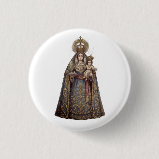 Chapa Redonda De 2,5 Cm Virgen de Candelaria