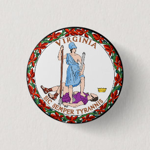 Chapa Redonda De 2,5 Cm Virginia