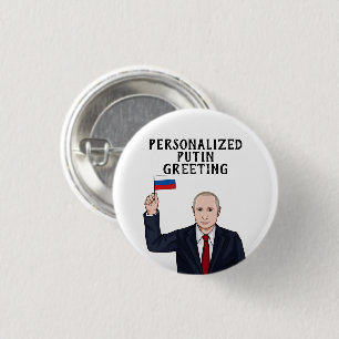 CHAPA REDONDA DE 2,5 CM VLADIMIR PUTIN PERSONALIZADO
