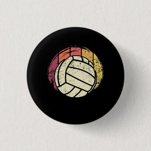 Chapa Redonda De 2,5 Cm Voleibol Jugador de Voleibol Retro