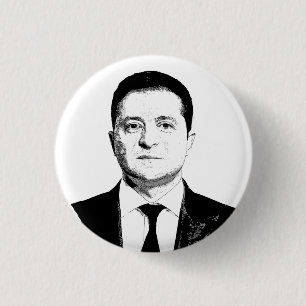 Chapa Redonda De 2,5 Cm Volodymyr Zelenskyy