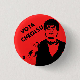 Chapa Redonda De 2,5 Cm Vota un cheolsu