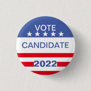 Chapa Redonda De 2,5 Cm VOTACIÓN EN personalizable ELECCIÓN 2022