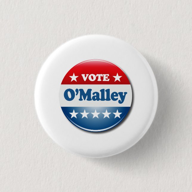Chapa Redonda De 2,5 Cm Votación por O'Malley 2016 (Anverso)