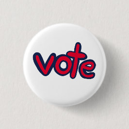 Chapa Redonda De 2,5 Cm Votar