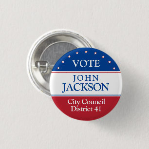 Chapa Redonda De 2,5 Cm Votar