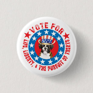 Chapa Redonda De 2,5 Cm Votar por Boxer