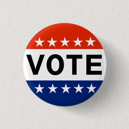 Chapa Redonda De 2,5 Cm Votar por Estados Unidos