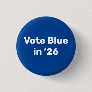 Chapa Redonda De 2,5 Cm Voto azul en 2026