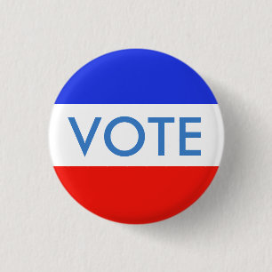 Chapa Redonda De 2,5 Cm Voto de los E.E.U.U.