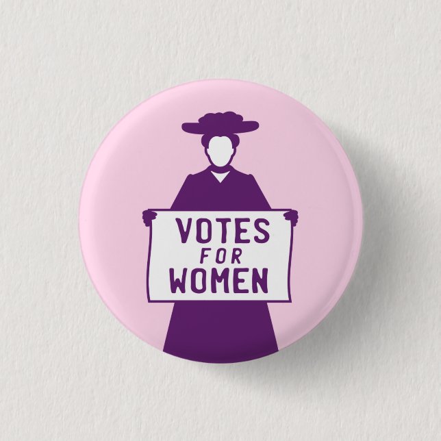 Chapa Redonda De 2,5 Cm Votos para la Suffragette (Anverso)