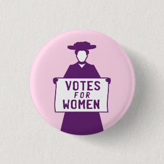 Chapa Redonda De 2,5 Cm Votos para la Suffragette
